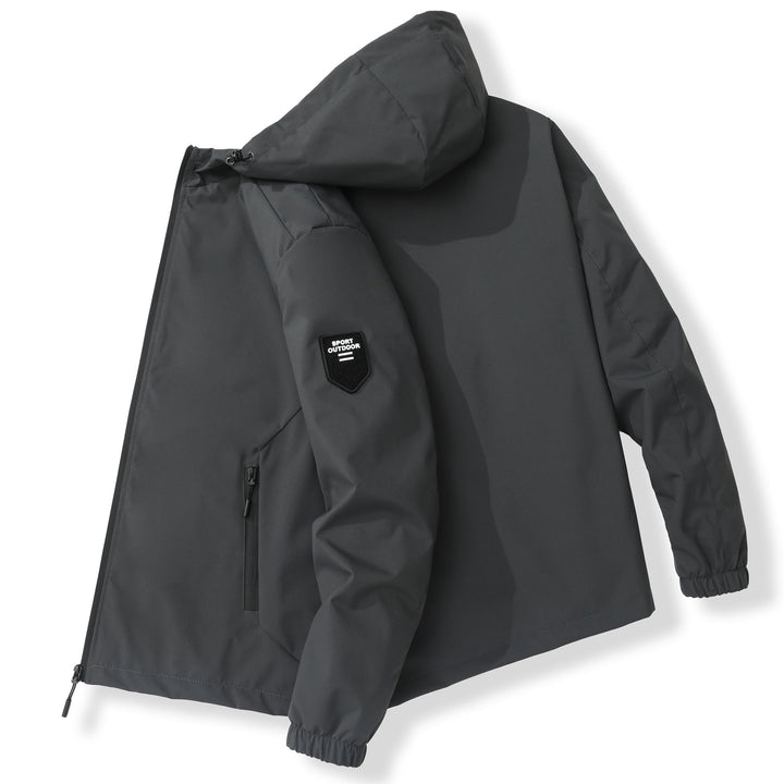 Herren Funktionale Outdoorjacke mit winddichtem und wasserdichtem Material Echoarchiv