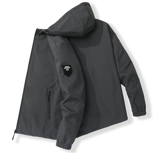 Herren Funktionale Outdoorjacke mit winddichtem und wasserdichtem Material Echoarchiv