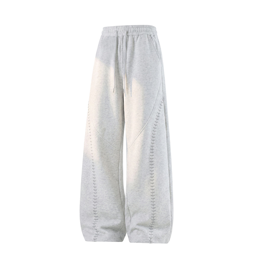 Unisex Extraweite Freizeithose mit Zierstich-Nähten, Elastikbund und Tunnelzug Echo Archiv