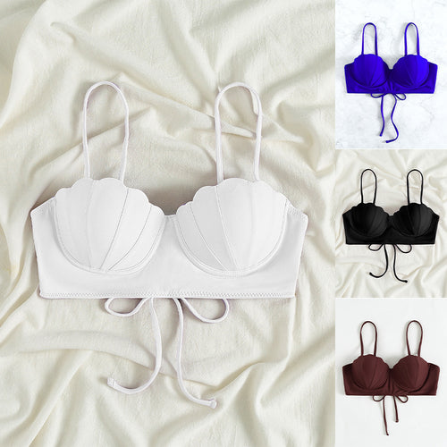 Damen Bikinioberteil mit Muschel-Design und verstellbaren Trägern Echo Archiv