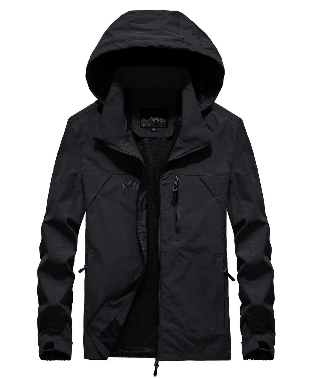 Herren leichte atmungsaktive Softshell-Trekkingjacke mit Kapuze und Mesh-Futter Echoarchiv