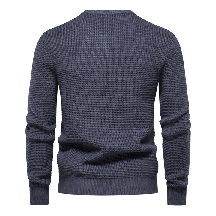 Herren Strickpullover mit modernem Strukturdesign Echoarchiv