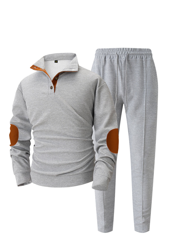 Herren sportliches Freizeit-Set mit innovativem Schnitt und modischen Knoten-Details Echoarchiv