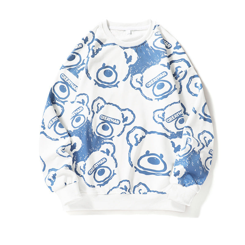 Herren lässiger Sweatshirt mit kreativem Tiermotiv Echoarchiv