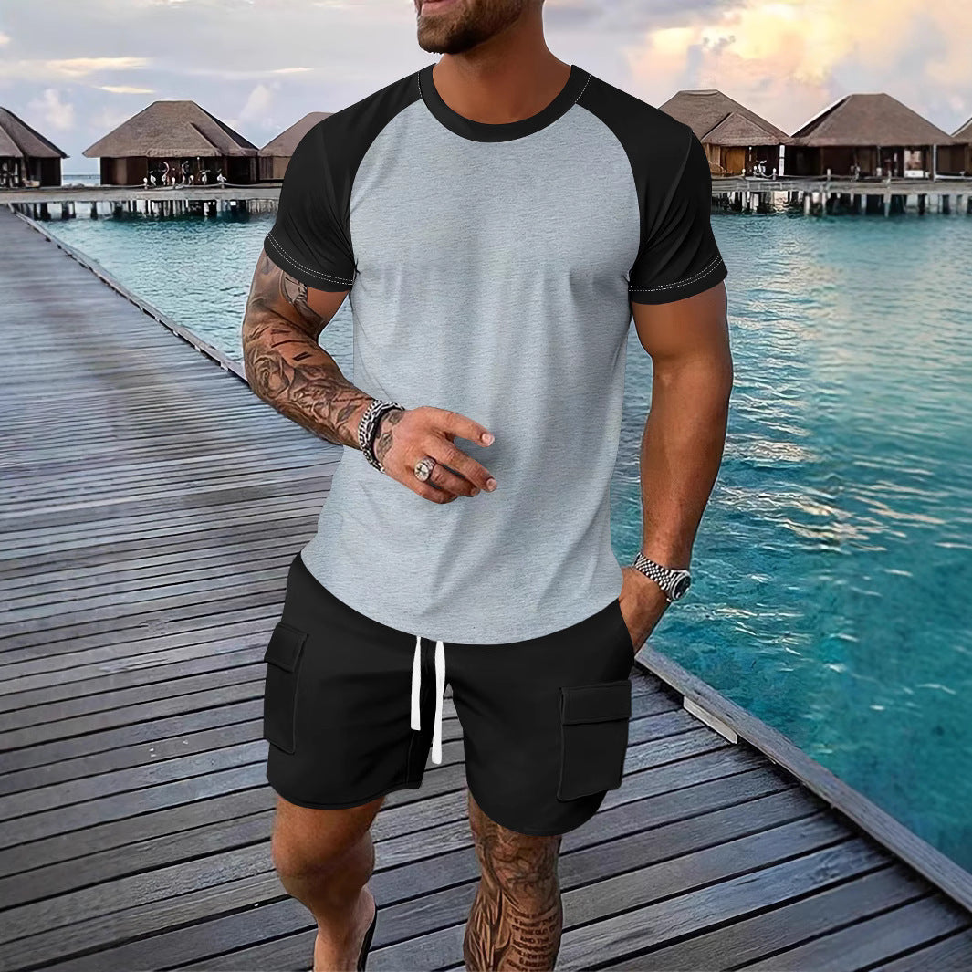 Herren Sport T-Shirt mit Raglanärmeln Echoarchiv