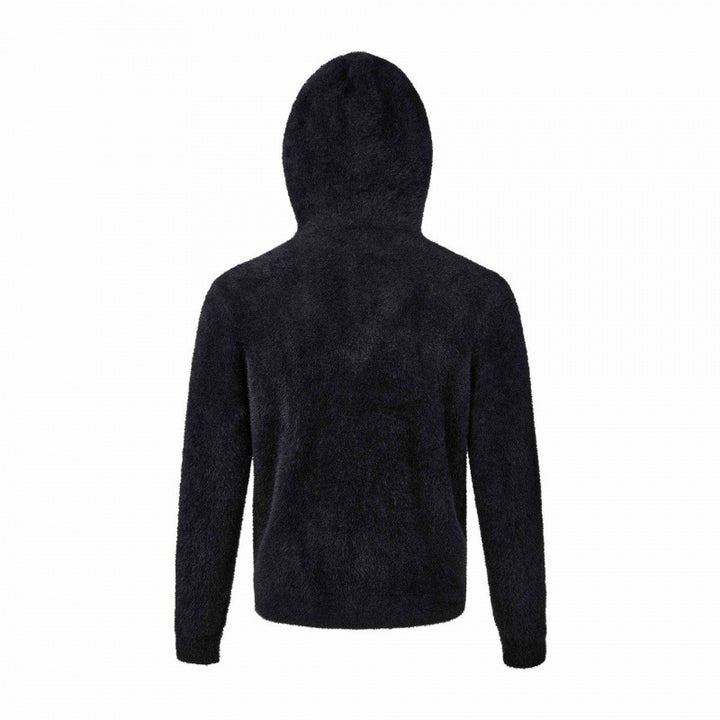 Damen Kapuzen-Fleecejacke aus Teddystoff mit Leopardenmuster und Reißverschluss Echo Archiv
