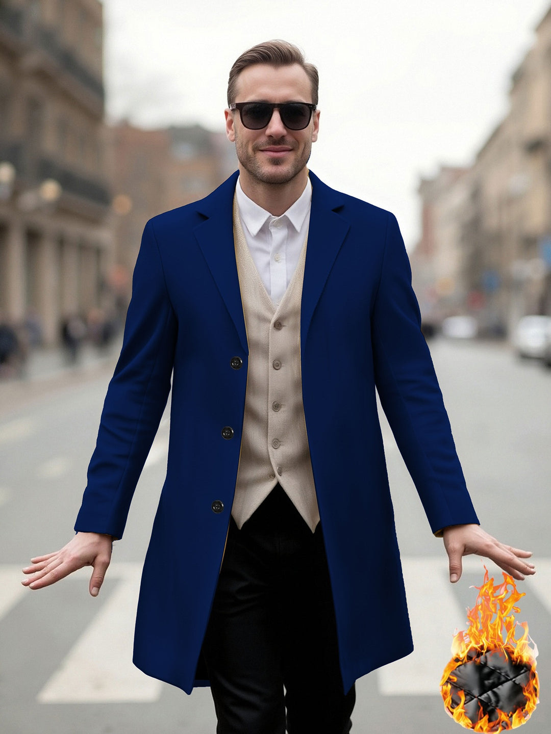 Herren eleganter Langmantel mit modernem Schnitt und optimalem Tragekomfort Echoarchiv