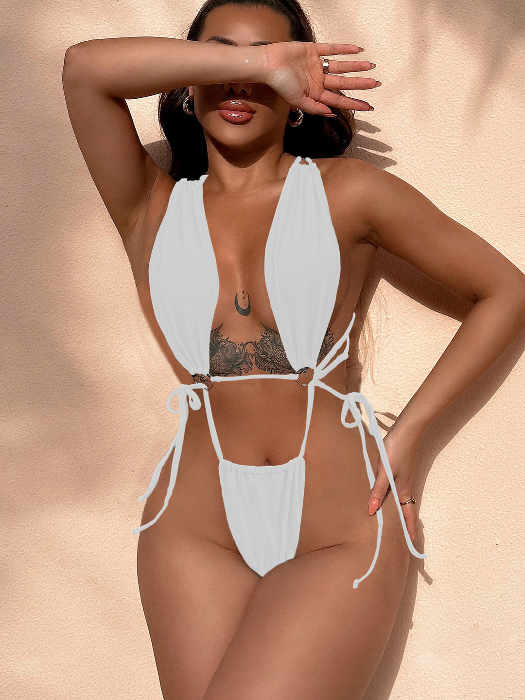 Damen verführerisches Bikiniset mit raffinierten Kordeldetails Echo Archiv