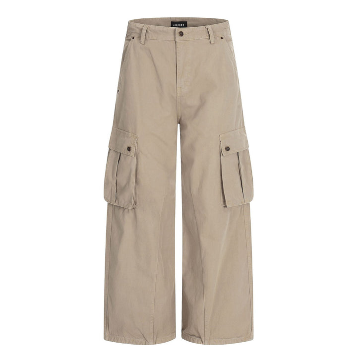 Damen Weite Cargo-Culotte-Shorts mit aufgesetzten Pattentaschen Echoarchiv