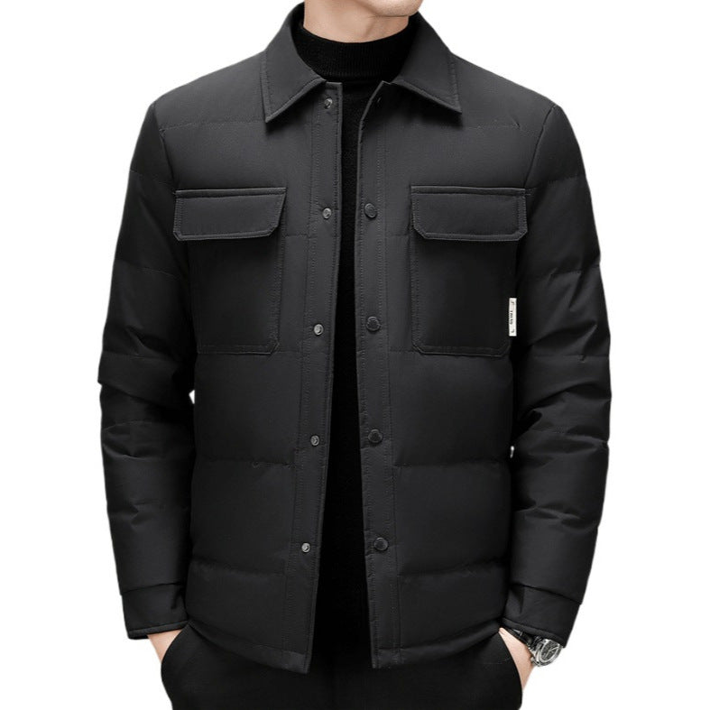 Herren isolierte Steppjacke mit praktischen Taschen Echoarchiv