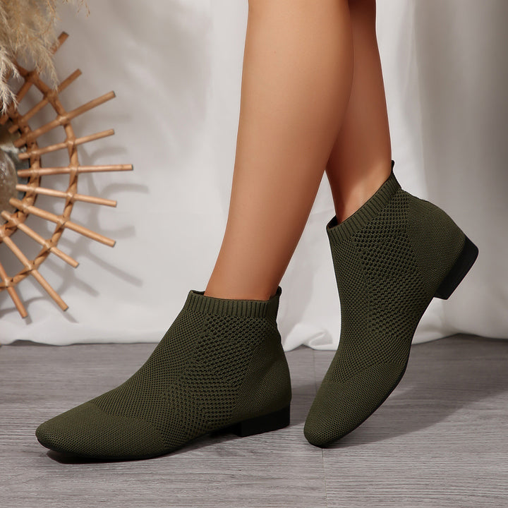 Damen nan gestrickte Sock-Boots mit elastischem Schaft, gepolsterter Innensohle und rutschfester Leichtsohle Echo Archiv