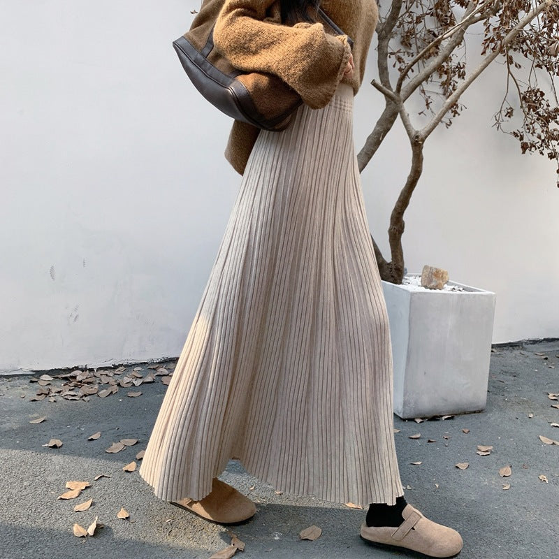 Damen Langer, plissierter Jersey-Rock Echo Archiv