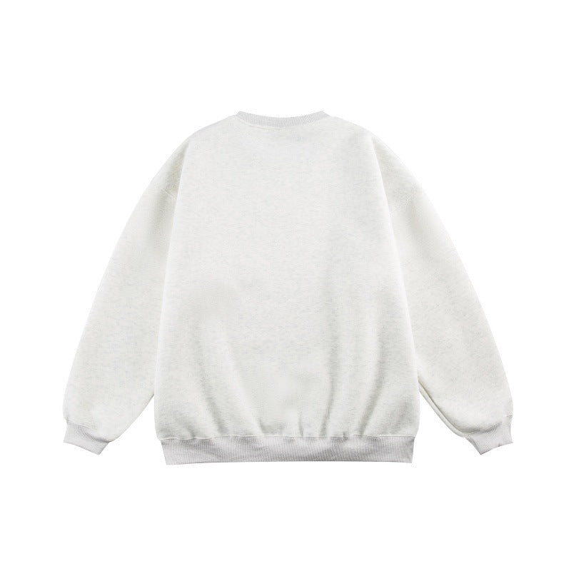 Unisex Oversize-Kuschel-Sweatshirt mit großflächigem Typo-Print und weichem Fleece-Innenfutter Echoarchiv