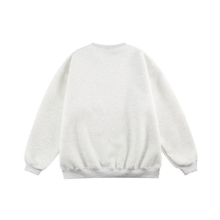 Unisex Oversize-Kuschel-Sweatshirt mit großflächigem Typo-Print und weichem Fleece-Innenfutter Echoarchiv