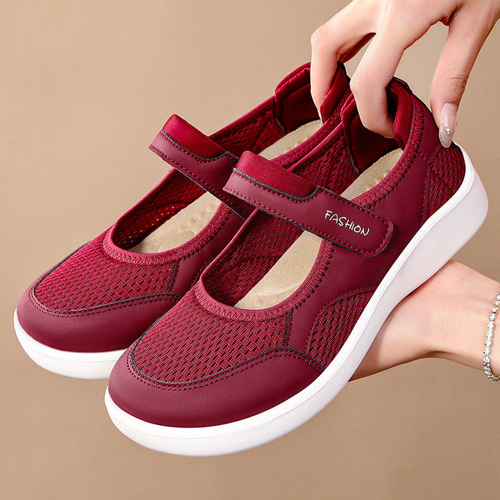 Damen Modische Sneaker mit Klettverschluss Echo Archiv