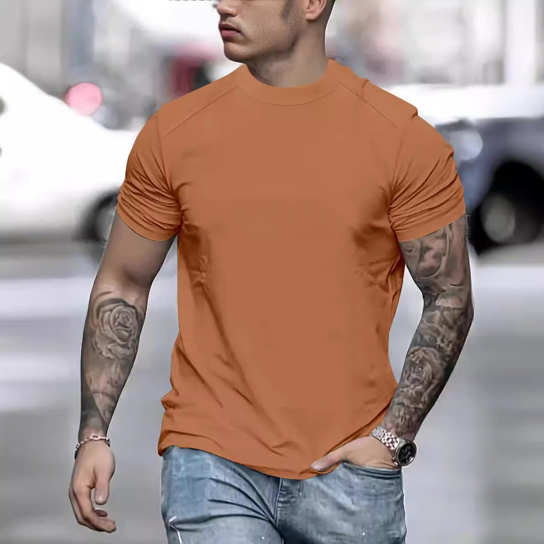 Herren modisches T-Shirt mit strukturierter Schulterpartie Echoarchiv