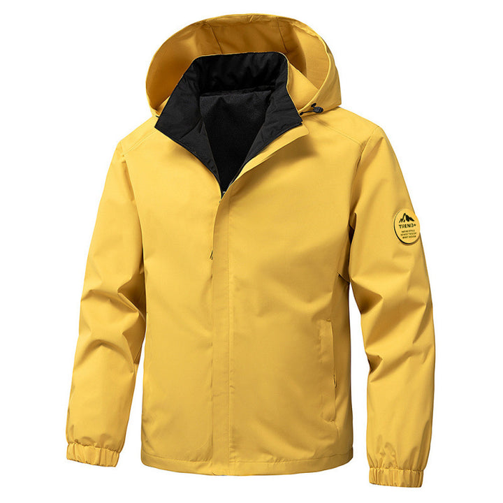 Herren technische Kapuzen-Softshelljacke mit verstellbarer Kapuze und Utility-Taschen Echo Archiv