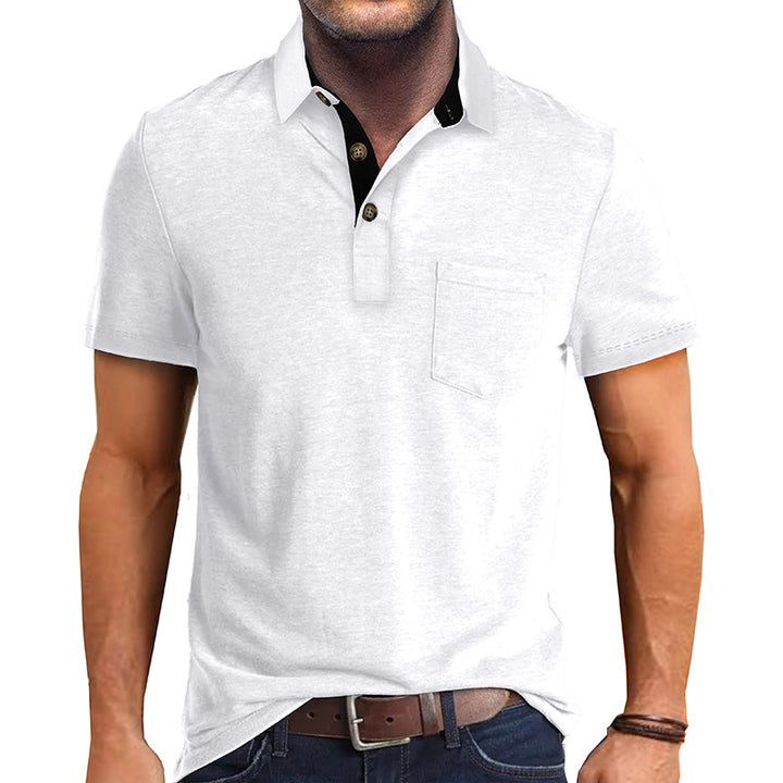 Herren Polo-Shirt mit modernen Designelementen Echoarchiv