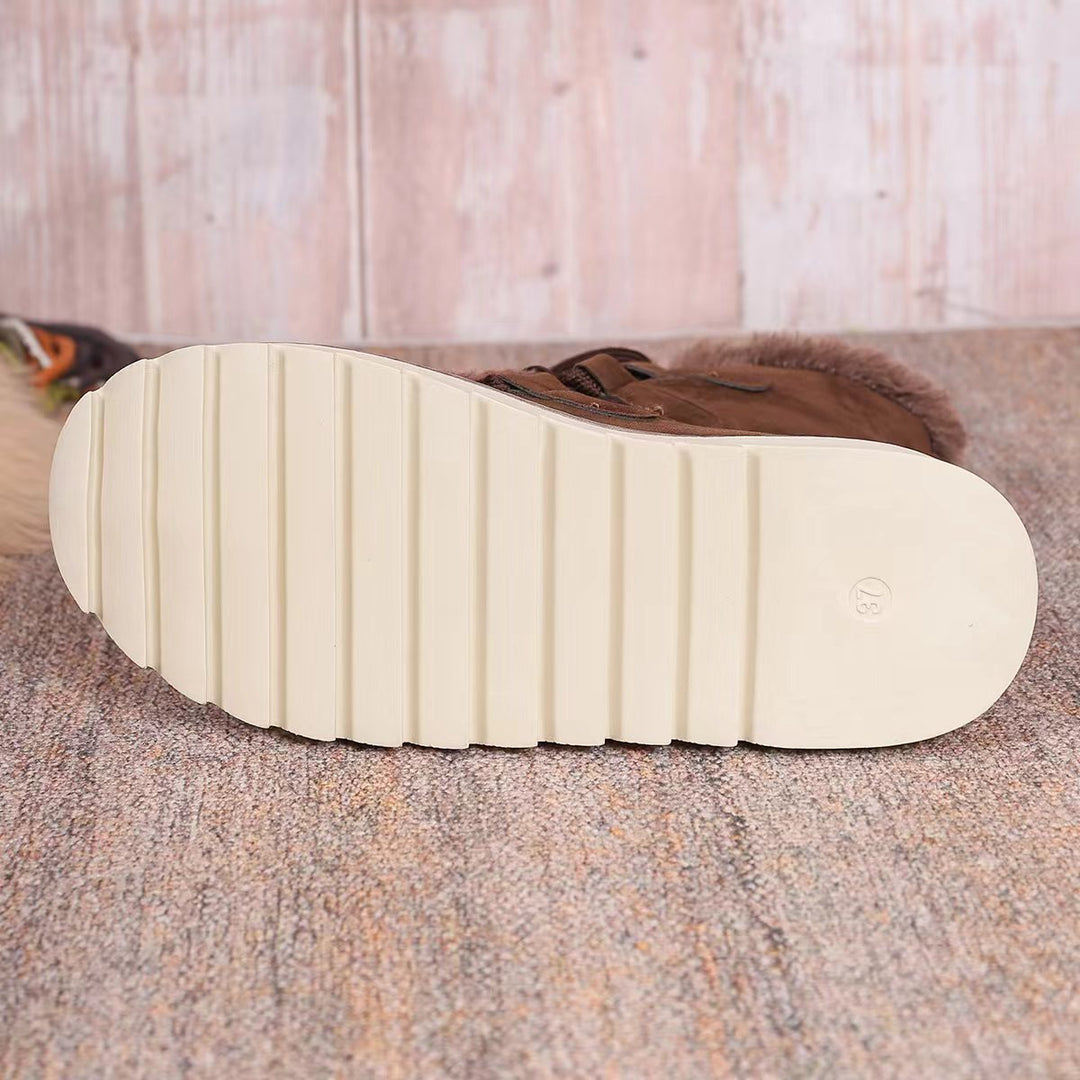 Damen  kurze gefütterte Schnürboots mit Teddyfutter, gesteppter Laufsohle und ergonomischem Komfortfußbett Echo Archiv