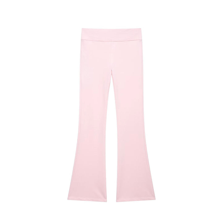 Damen Hochtaillierte Stretch-Flared-Hose mit weitem Schlag und elastischem Bund Echo Archiv