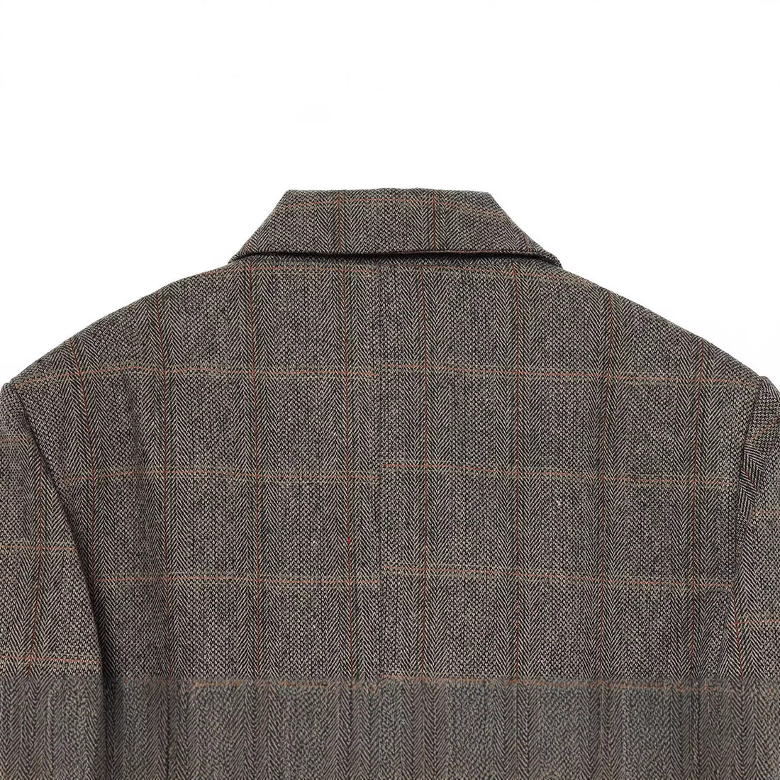 Damen Oversize Wollmix-Blazer mit Glencheck und Ein-Knopf-Verschluss Echoarchiv
