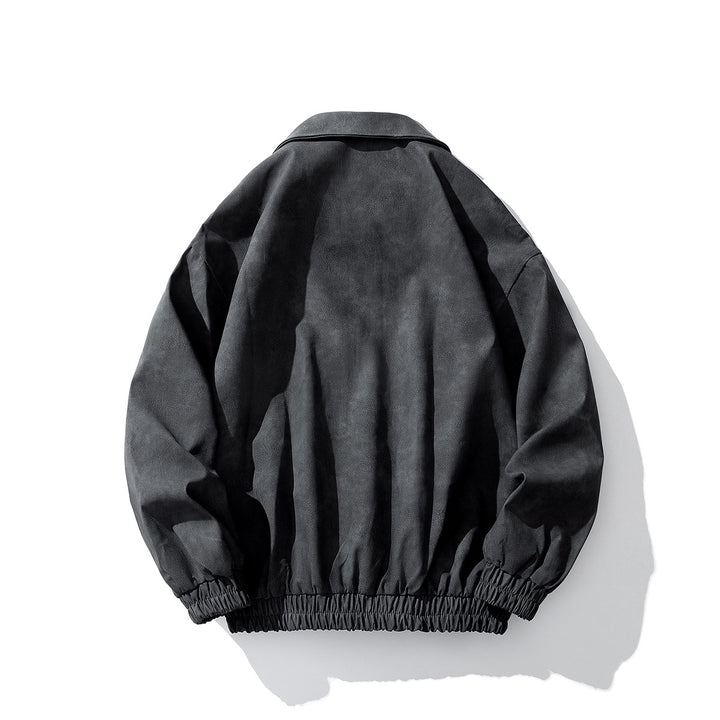 Herren Oversize Veloursjacke mit markanten Metallverschlüssen und Reißverschlusstaschen Echo Archiv