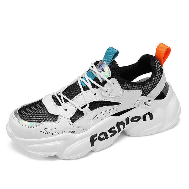 Unisex Voluminöse Chunky-Sneaker mit atmungsaktivem Mesh und profilierter Plateausohle Echoarchiv