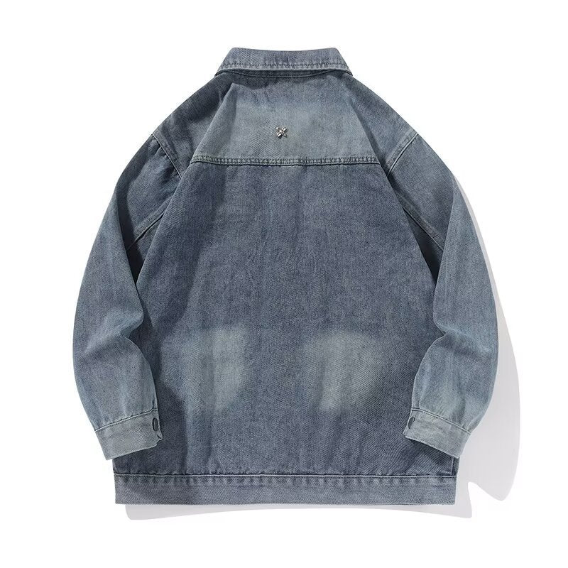 Herren lässige Denimjacke mit klassischen Details Echoarchiv