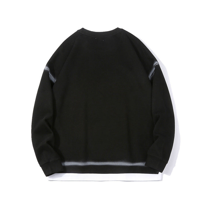 Herren lässiger Sweatshirt mit modernem Layering-Design Echoarchiv