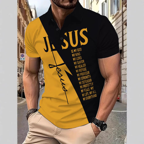 Herren Polohemd mit einzigartigem grafischen Motiv Echoarchiv
