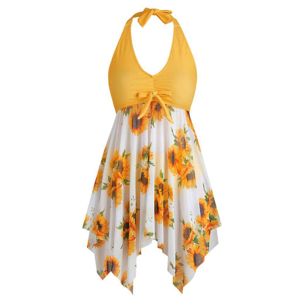 Damen Strandkleid mit verspieltem Blumendesign Echo Archiv