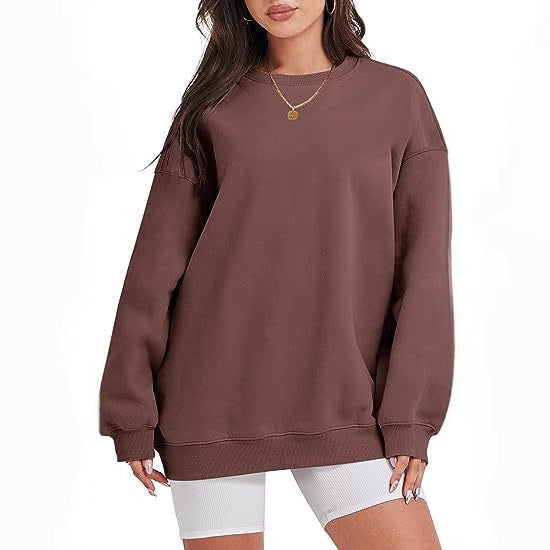 Damen nan extraweites Oversize-Sweatshirt mit überschnittener Schulter und angerautem Innenfutter Echo Archiv