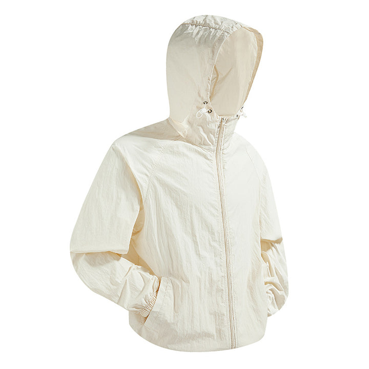Unisex Leichte packbare Kapuzen‑Windjacke mit wasserabweisender Ripstop‑Hülle und verstellbarer Kapuze Echoarchiv