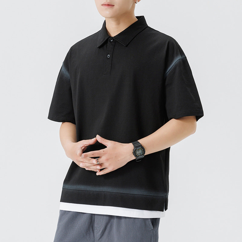 Herren lässiges Poloshirt mit modernem Schnitt und atmungsaktivem Material Echoarchiv