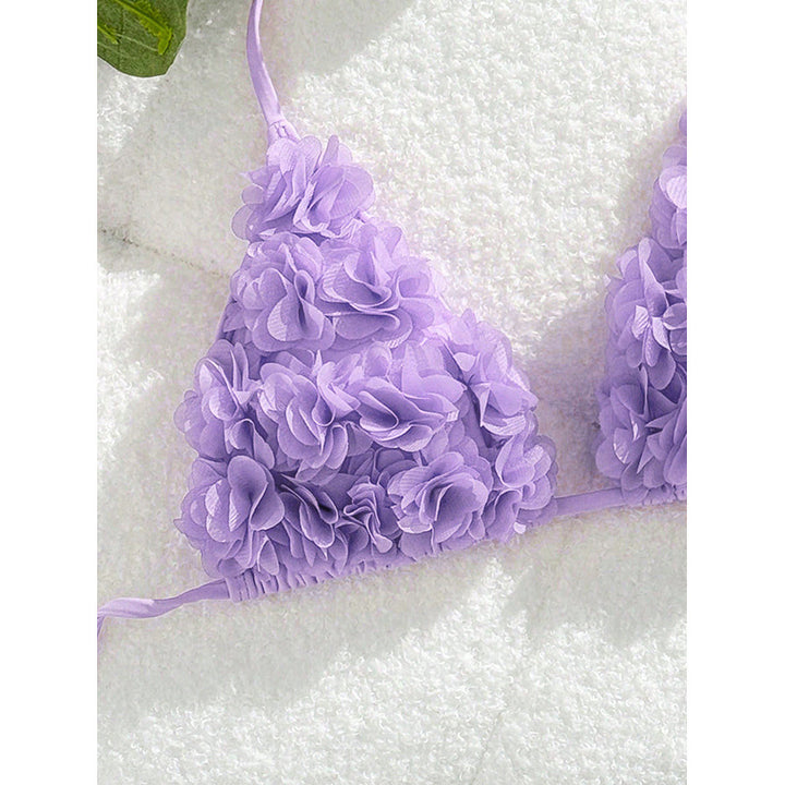 Damen Triangel-Bikini mit floralem Rüschendesign Echo Archiv