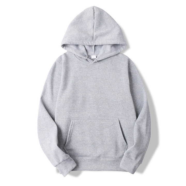 Unisex minimalistischer Kapuzenpullover ohne Reißverschluss mit innen angerautem French-Terry und integrierter Kängurutasche Echo Archiv