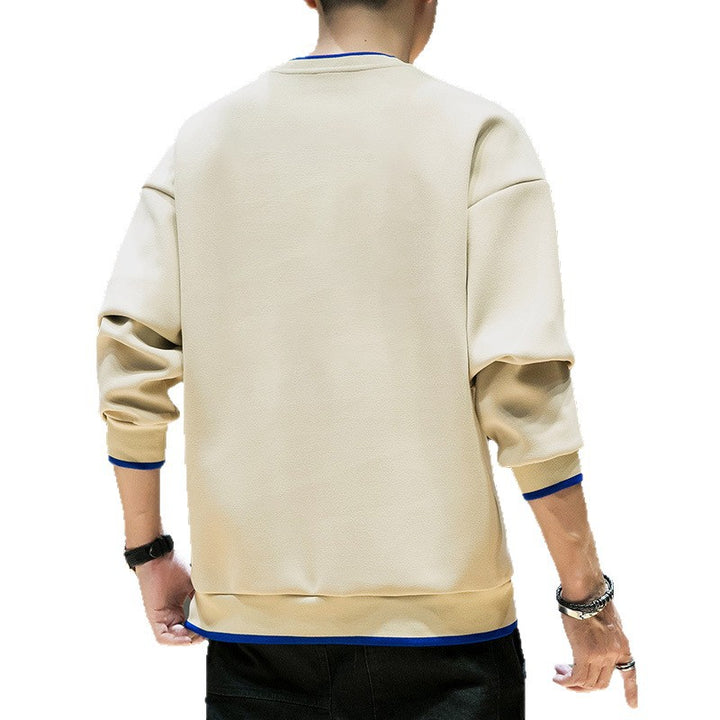 Herren Relaxed-Sweatshirt mit kontrastpaspelierten Bündchen und Clean-Rundhals Echo Archiv