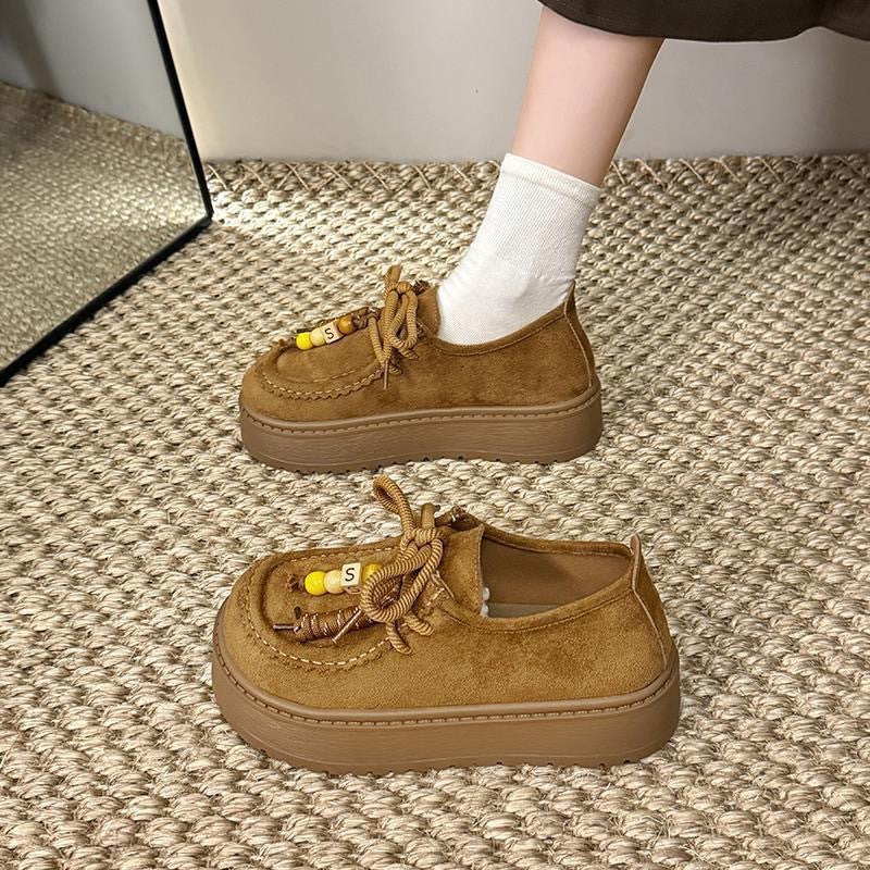 Damen Plattform Sneakers mit lässigem Wildleder-Obermaterial Echo Archiv