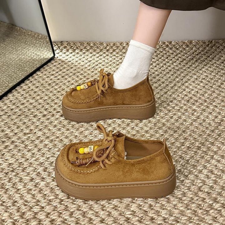Damen Plattform Sneakers mit lässigem Wildleder-Obermaterial Echo Archiv