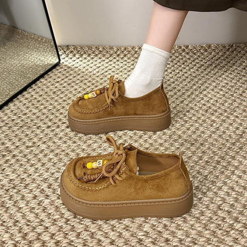 Damen Plattform Sneakers mit lässigem Wildleder-Obermaterial Echo Archiv