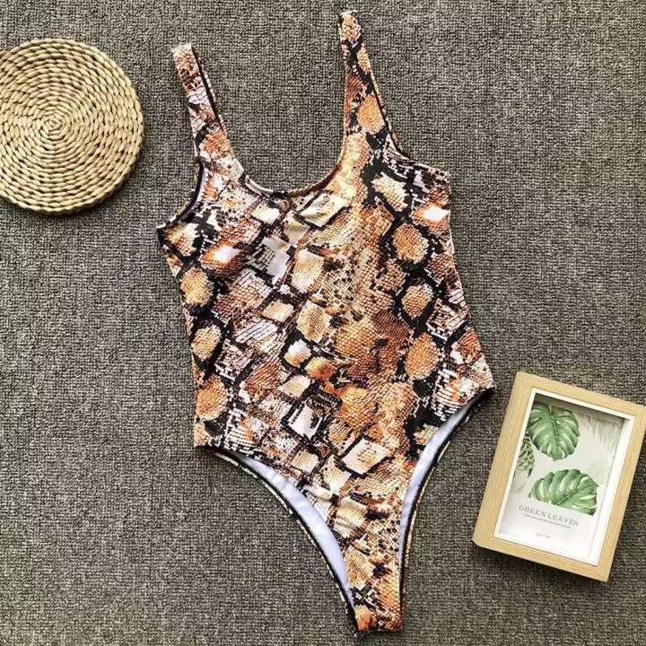 Damen Eleganter Einteiler im Schlangenmotiv Echo Archiv