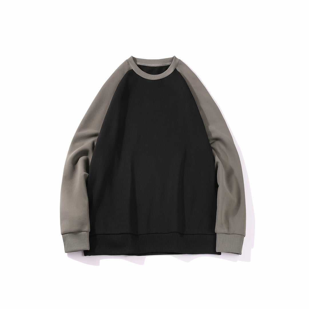 Herren Raglan‑Sweatshirt mit kontrastärmel, weichem Fleece‑Innenfutter und geripptem Saum Echo Archiv