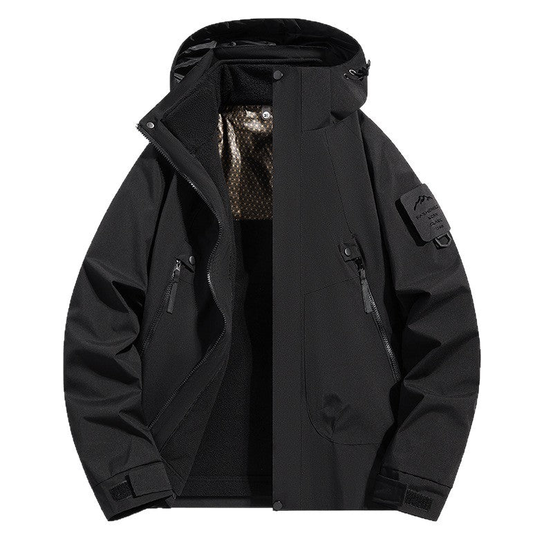 Damen Wasserabweisende Softshell-Funktionsjacke mit verstellbarer Kapuze, winddichter Membran und schrägen Reißverschlusstaschen Echo Archiv