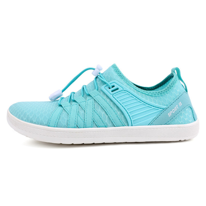 Unisex nan flacher Stadt-Sneaker mit Schnellzugverschluss, elastischem Strickoberteil und stoßabsorbierender Leichtsohle Echo Archiv
