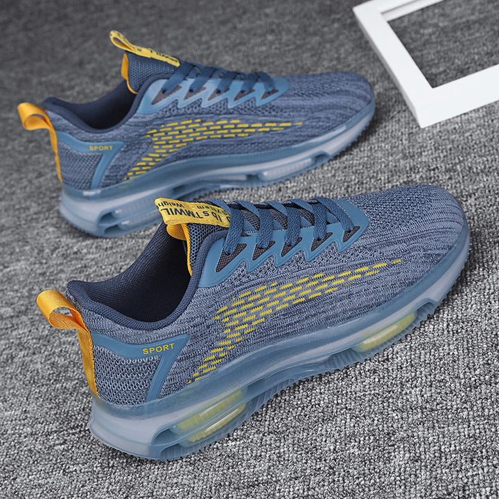 Herren Sichtbar luftgepolsterte Running-Sneaker mit Dual-Air-Kammer und atmungsaktivem Strickoberteil – Norré