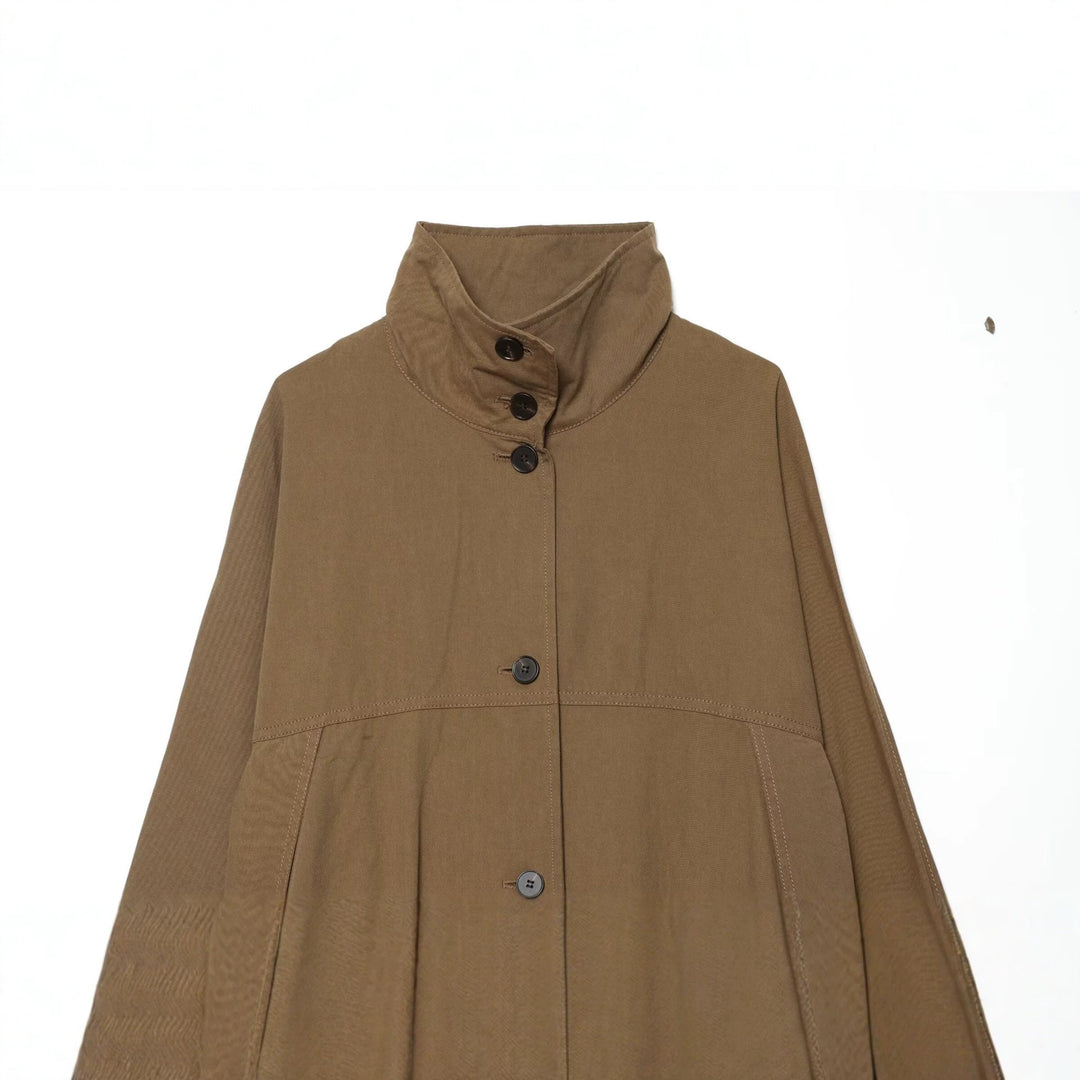 Damen Oversize-Utility-Jacke mit hohem Stehkragen und elastischem Saum Echo Archiv