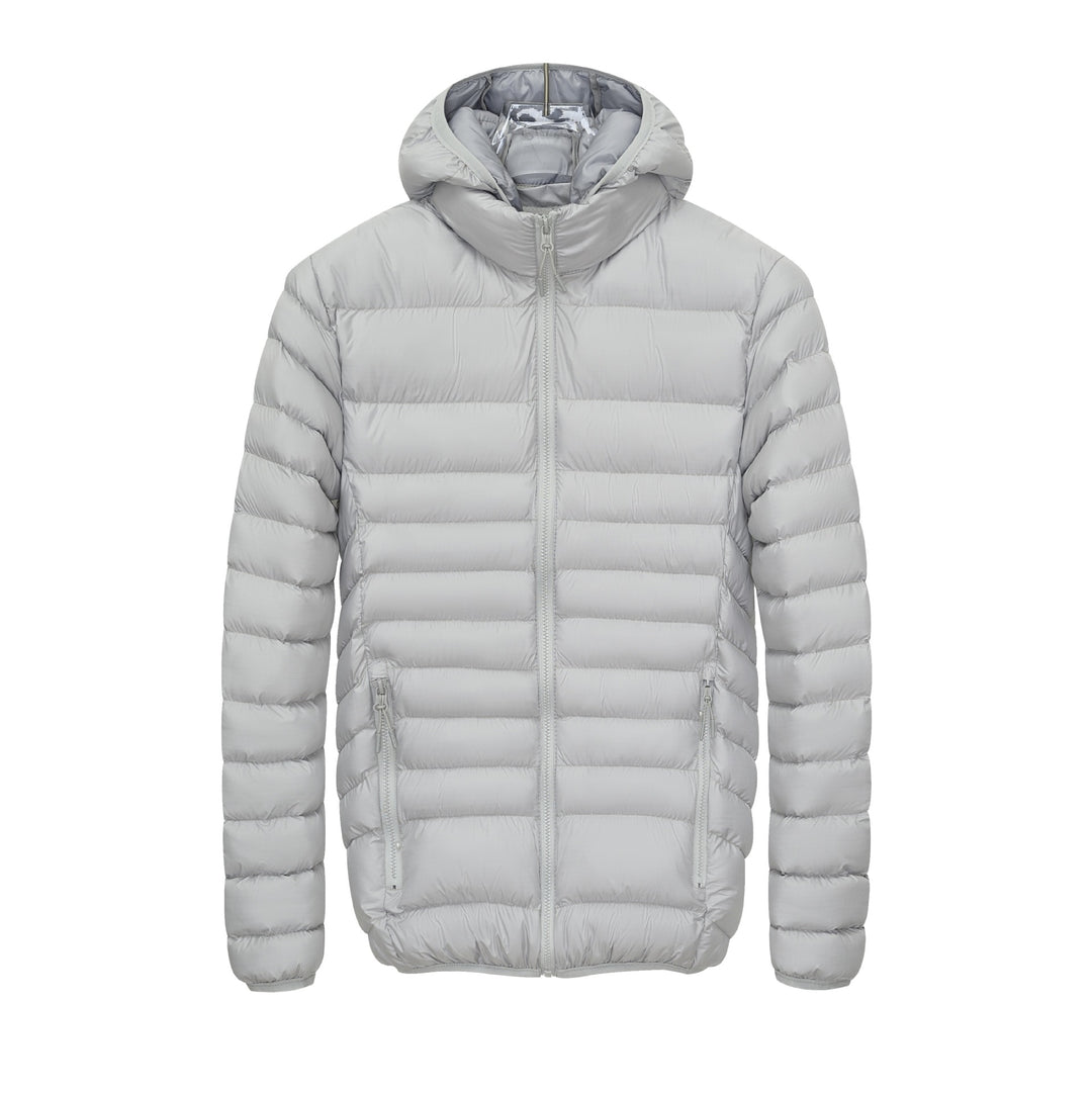 Herren Leichte gesteppte Kapuzen‑Steppjacke mit hohem Kragen, Thermofutter & Reißverschluss Echoarchiv