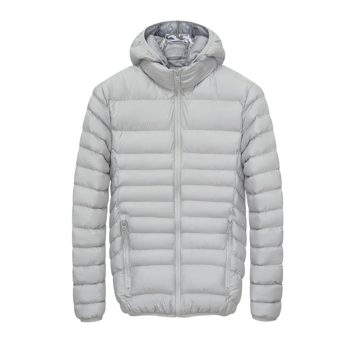Herren Leichte gesteppte Kapuzen‑Steppjacke mit hohem Kragen, Thermofutter & Reißverschluss Echoarchiv