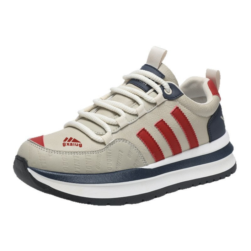 Damen Plateau-Sneaker mit dicker Profilsohle und gepolstertem Kragen Echoarhiv