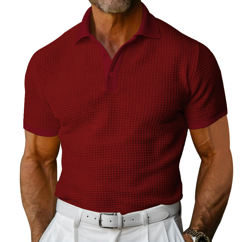 Herren Poloshirt mit strukturierter Oberfläche und atmungsaktiven Eigenschaften Echoarchiv